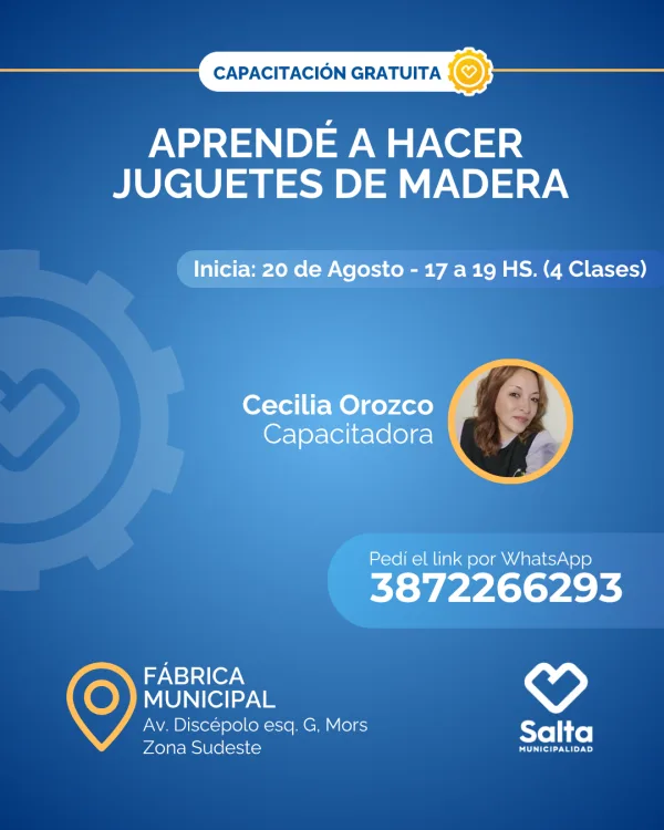 Aprendé a hacer juguetes de madera - 20/08/25