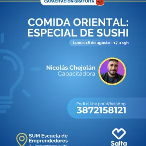 Cocina oriental: especial de sushi - 18/8/25
