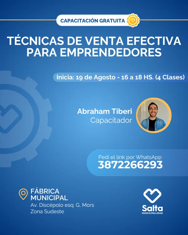 Técnicas de venta efectiva para emprendedores - 19/08/25