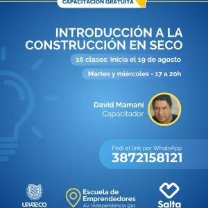 Introducción a la construcción en seco - 19/08/25