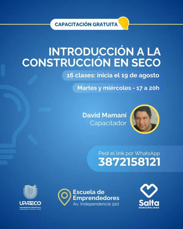 Introducción a la construcción en seco - 19/08/25