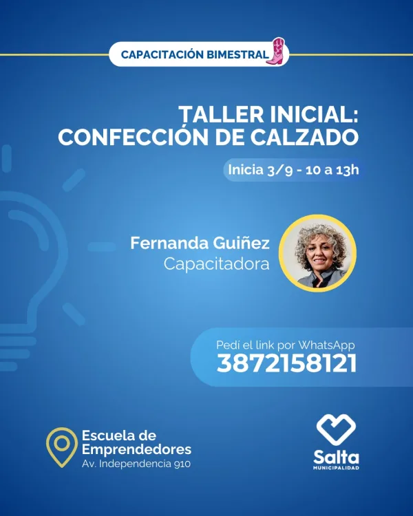 Taller inicial: confección de calzado (Comisión 2) - 03/09/25