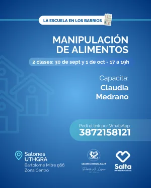 Manipulación de alimentos - 30/09/25