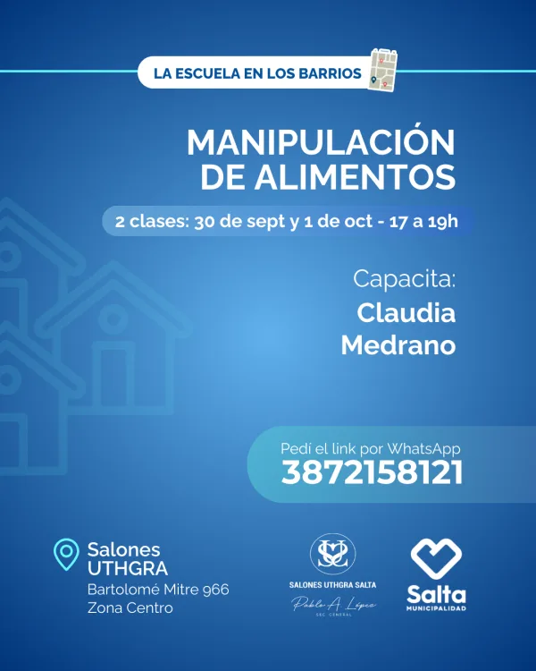 Manipulación de alimentos - 30/09/25