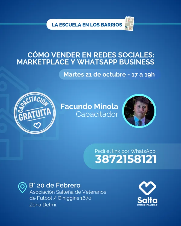 Cómo vender en redes sociales: marketplace y whatsapp business - 21/10/25