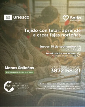 Tejido con telar: aprendé a crear fajas norteñas - 18/09/25