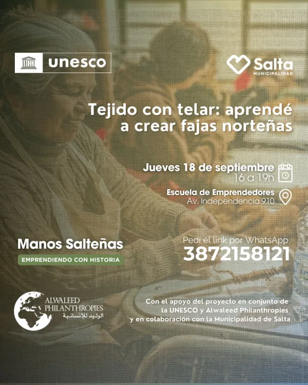 Tejido con telar: aprendé a crear fajas norteñas - 18/09/25