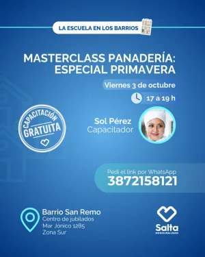 Masterclass panadería: especial primavera - 03/10/25