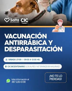 VACUNACION ANTIRRABICA Y DESPARACITACION
