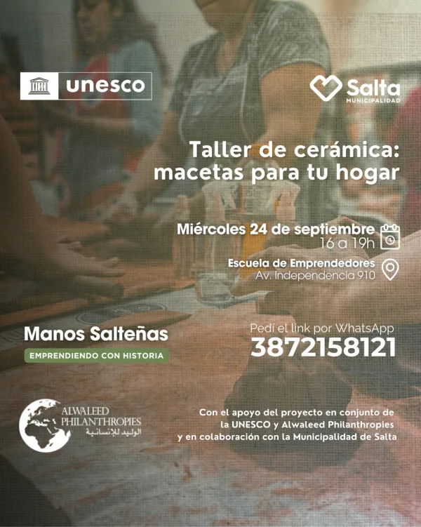 Taller de cerámica: macetas para tu hogar - 24/09/25
