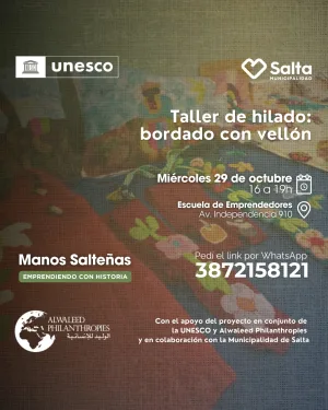 Taller de hilado: bordado con vellón - 29/10/25