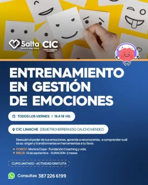 ENTRENAMIENTO EN GESTION DE EMOCIONES - CIC LIMACHE