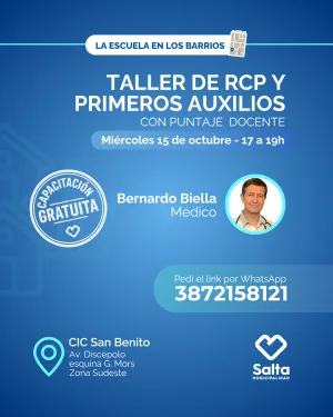 Taller de RCP y primeros auxilios - 15/10/25