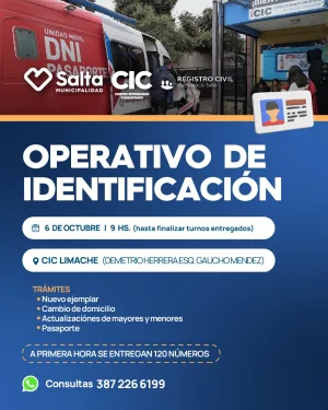 OPERATIVO DE IDENTIFICACION - CIC LIMACHE