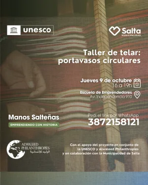 Taller de telar: portavasos circulares - 09/10/25