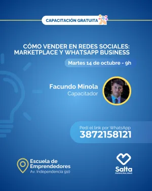 Cómo vender en redes sociales: marketplace y whatsapp business - 14/10/25