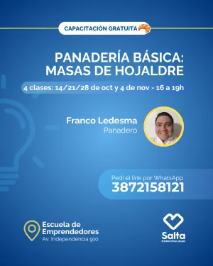 Panadería básica: masas de hojaldre - 14/10/25