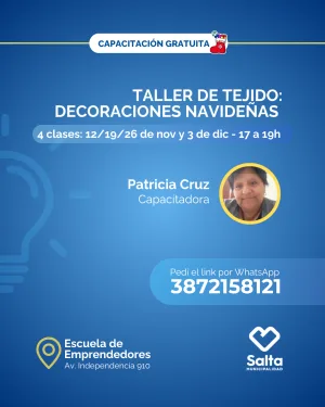 Taller de tejido: decoraciones navideñas  - 12/11/25