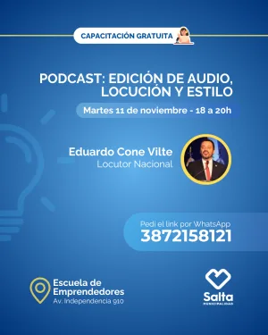 Podcast: edición de audio, locución y estilo - 11/11/25