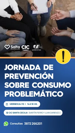 JORNADA DE PREVENCIÓN SOBRE CONSUMO PROBLEMÁTICO