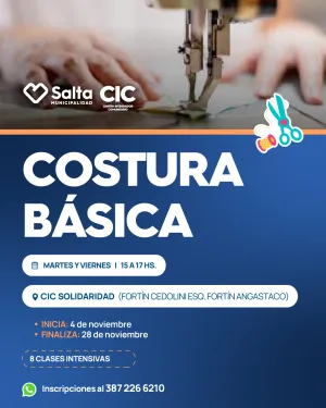 COSTURA BASICA. CIC SOLIDARIDAD