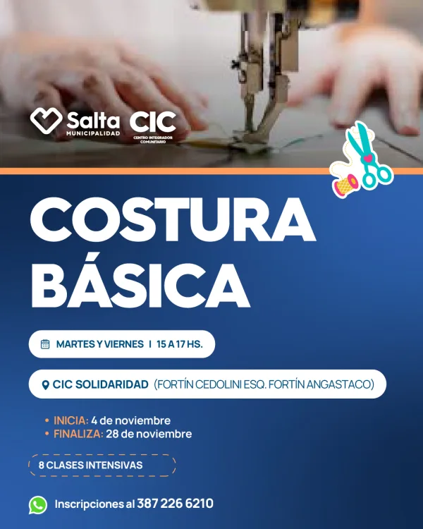 COSTURA BASICA. CIC SOLIDARIDAD