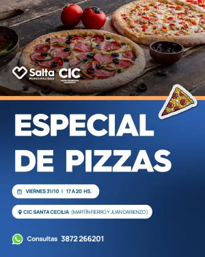 Especial de Pizzas en el CIC Santa Cecilia