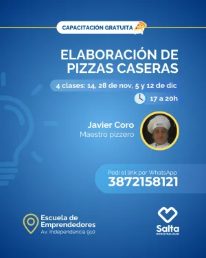Elaboración de pizzas caseras - 14/11/25