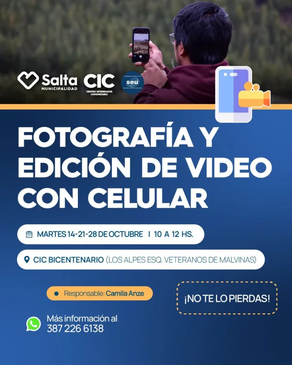 Fotografía y edición de video con celular