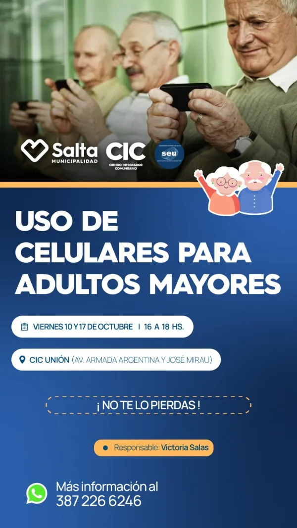 USO DE CELULARES PARA ADULTOS MAYORES
