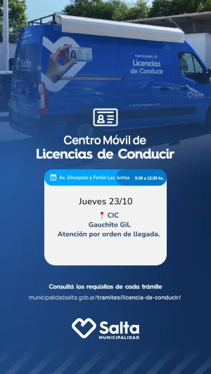CENTRO MOVIL DE LICENCIA DE CONDUCIR - CIC GAUCHITO GIL