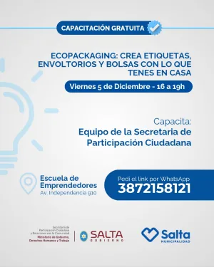 Ecopackaging: crea etiquetas,  y bolsas con lo que tenes en casa - 05/12/25
