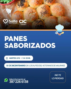 Curso de Panes Saborizados en CIC BICENTENARIO