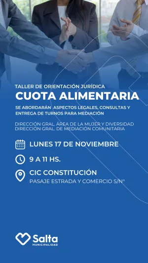 TALLER CUOTA ALIMENTARIA -  CIC CONSTITUCION