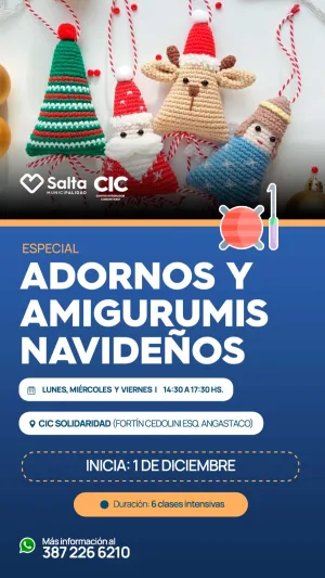 ADORNOS Y AMIGURUMIS NAVIDEÑOS. CIC SOLIDARIDAD. 002