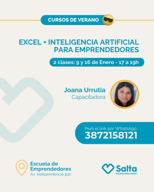 Excel + Inteligencia Artificial para emprendedores - 09/01/26