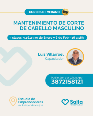 Mantenimiento de corte de cabello masculino (Comisión 2) - 09/01/26