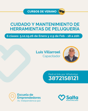 Cuidado y mantenimiento de herramientas de peluquería (Comisión 1) - 05/01/26