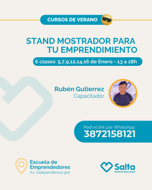 Stand mostrador para  tu emprendimiento - 05/01/26
