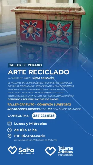 🎨♻ Taller de Verano: Arte Reciclado – CIC Bicentenario