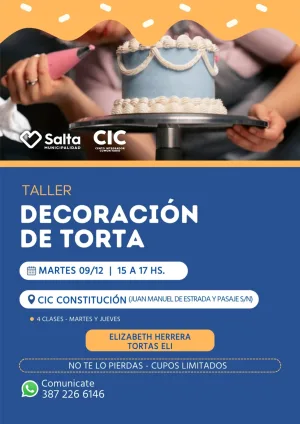 DECORACIÓN DE TORTA - CIC CONSTITUCIÓN