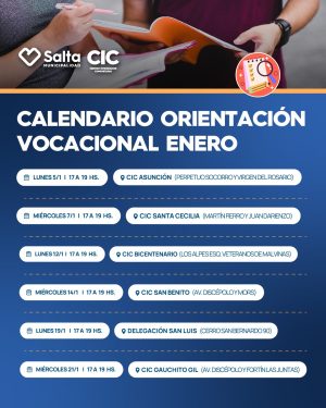 ORIENTACION VOCACIONAL- CIC SAN BENITO