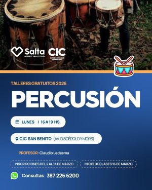 PERCUSION EN EL CIC SAN BENITO