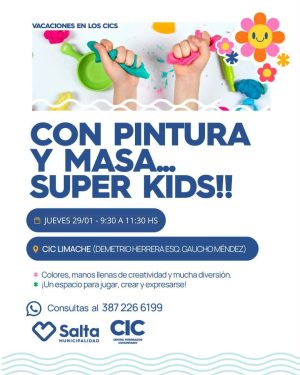 CON PINTURA Y MASA ... SUPER KIDS!! - CIC LIMACHE