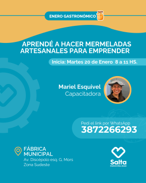 Aprendé a hacer mermeladas artesanales para emprender - 20/01/26 - COMISIÓN 1