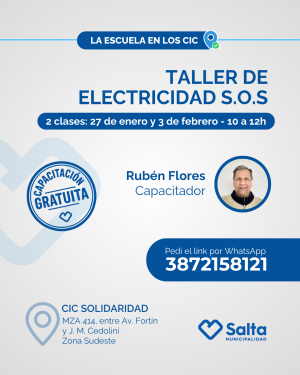 Taller de electricidad SOS - 27/01/26