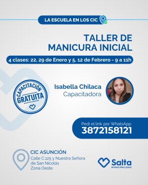 Taller de manicura inicial - 22/01/26
