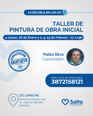 Taller de pintura de obra inicial - 26/01/26