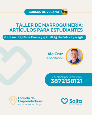 Taller de marroquinería: artículos para estudiantes - 14/01/26