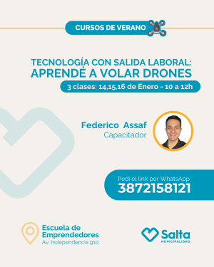 Tecnología con salida laboral: aprendé a volar drones - 14/01/26